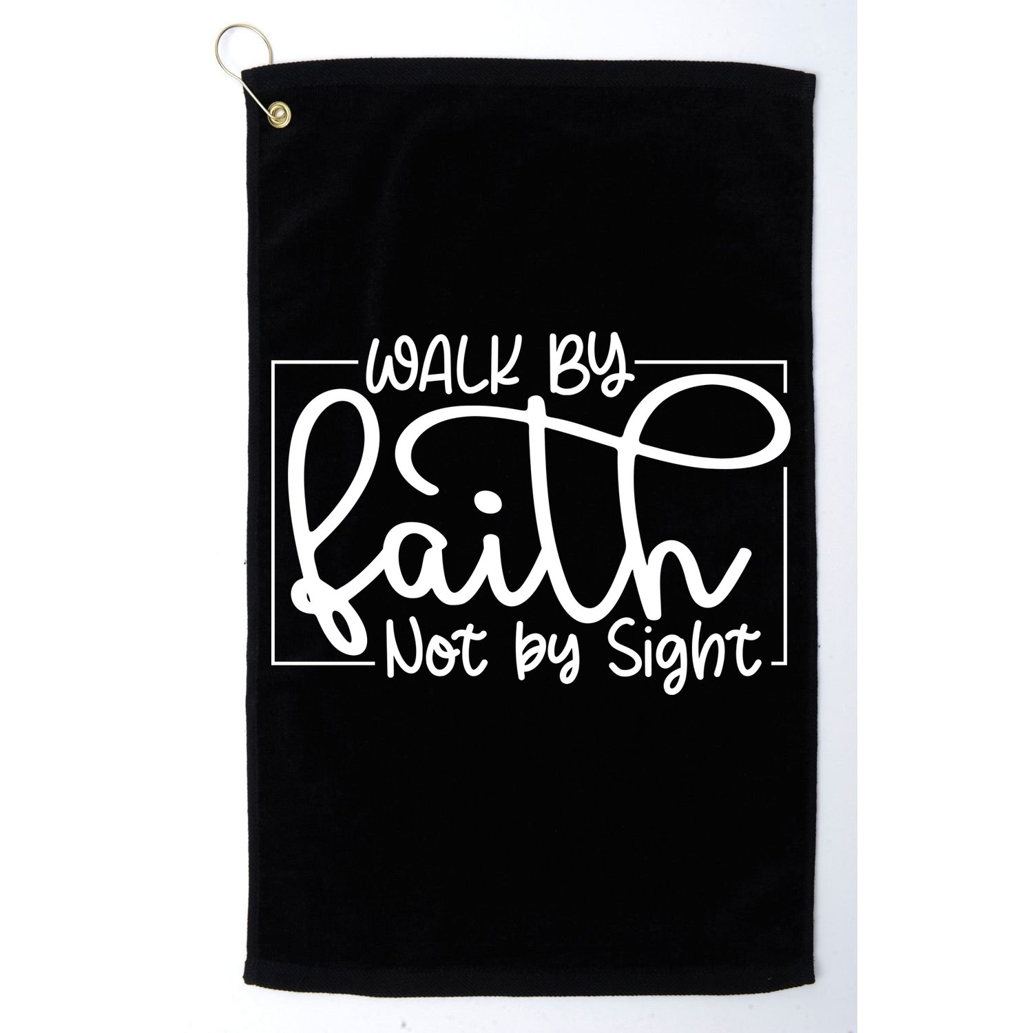 Shine Green Walk By Faith Golf Towel