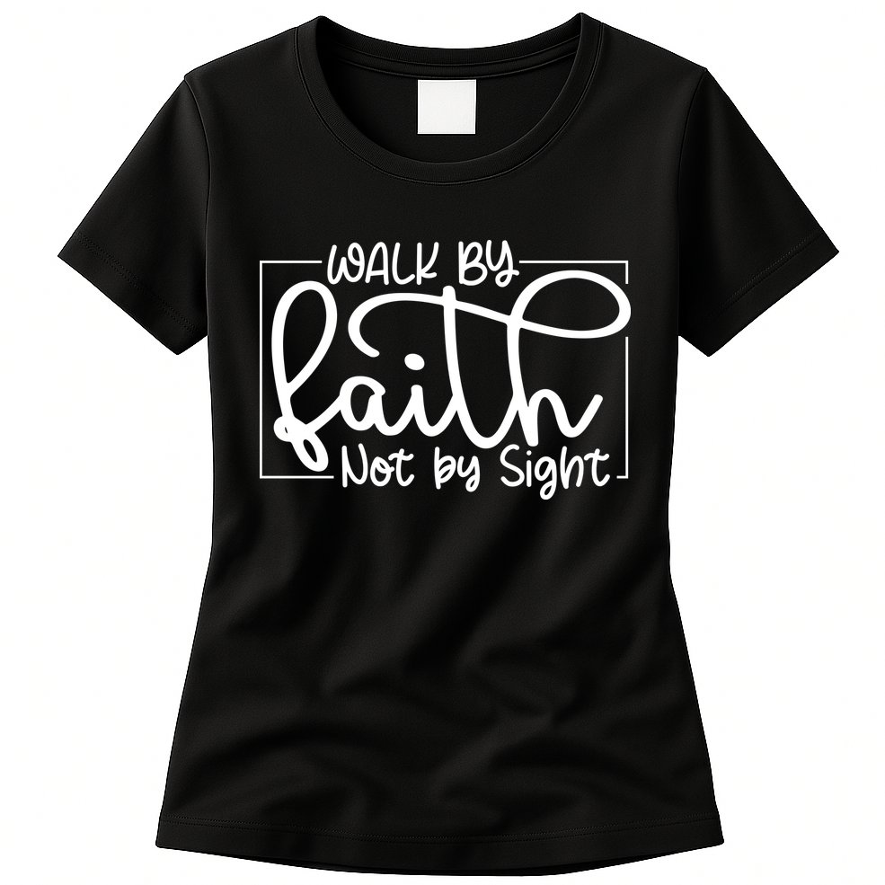 Shine Green Walk By Faith Womens T-Shirt