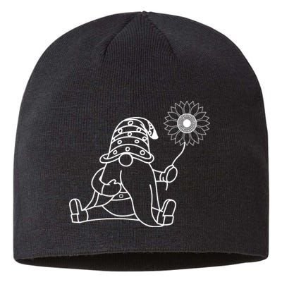 Summer Gnomes With Sunflower Sustainable Beanie