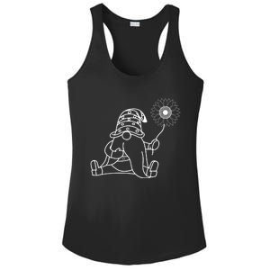 Summer Gnomes With Sunflower Graphic Ladies PosiCharge Competitor Racerback Tank