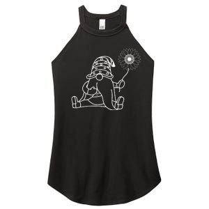 Summer Gnomes With Sunflower Graphic Women's Perfect Tri Rocker Tank