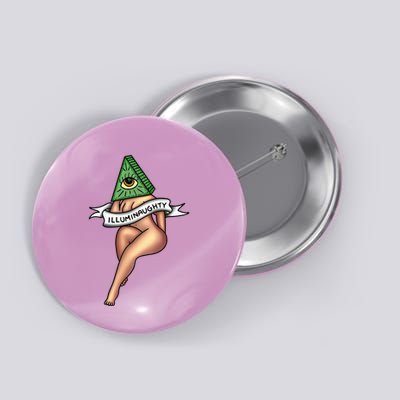 Sexy Girl X Illuminaughty X Illuminati Occult Tattoo Flash Button