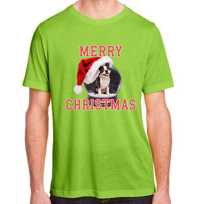 Snow Globe Xmas French Bulldog Christmas Adult ChromaSoft Performance T-Shirt