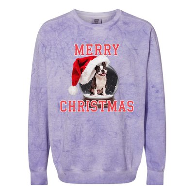 Snow Globe Xmas French Bulldog Christmas Colorblast Crewneck Sweatshirt