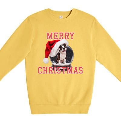 Snow Globe Xmas French Bulldog Christmas Premium Crewneck Sweatshirt