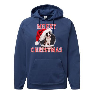 Snow Globe Xmas French Bulldog Christmas Performance Fleece Hoodie