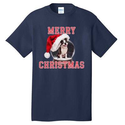 Snow Globe Xmas French Bulldog Christmas Tall T-Shirt