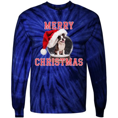 Snow Globe Xmas French Bulldog Christmas Tie-Dye Long Sleeve Shirt