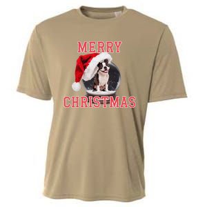 Snow Globe Xmas French Bulldog Christmas Cooling Performance Crew T-Shirt