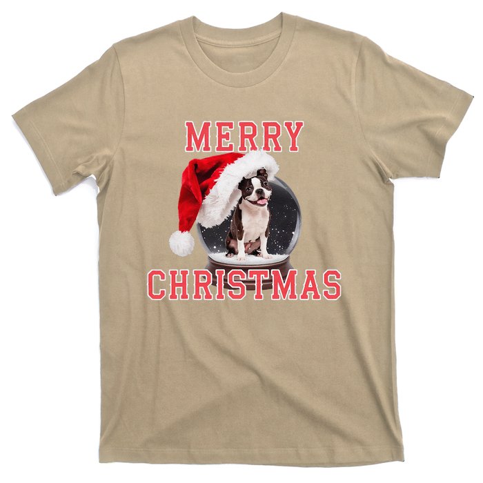 Snow Globe Xmas French Bulldog Christmas T-Shirt