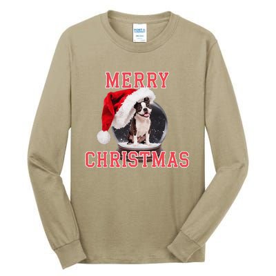 Snow Globe Xmas French Bulldog Christmas Tall Long Sleeve T-Shirt