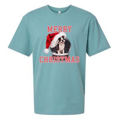 Snow Globe Xmas French Bulldog Christmas Sueded Cloud Jersey T-Shirt