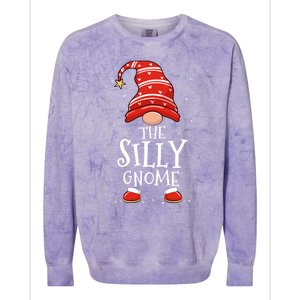 Silly Gnome Xmas Family Matching Funny Christmas Gnomes Cool Gift Colorblast Crewneck Sweatshirt