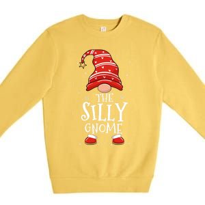 Silly Gnome Xmas Family Matching Funny Christmas Gnomes Cool Gift Premium Crewneck Sweatshirt