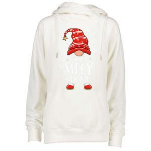 Silly Gnome Xmas Family Matching Funny Christmas Gnomes Cool Gift Womens Funnel Neck Pullover Hood