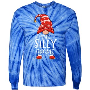 Silly Gnome Xmas Family Matching Funny Christmas Gnomes Cool Gift Tie-Dye Long Sleeve Shirt