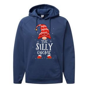 Silly Gnome Xmas Family Matching Funny Christmas Gnomes Cool Gift Performance Fleece Hoodie