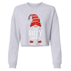 Silly Gnome Xmas Family Matching Funny Christmas Gnomes Cool Gift Cropped Pullover Crew