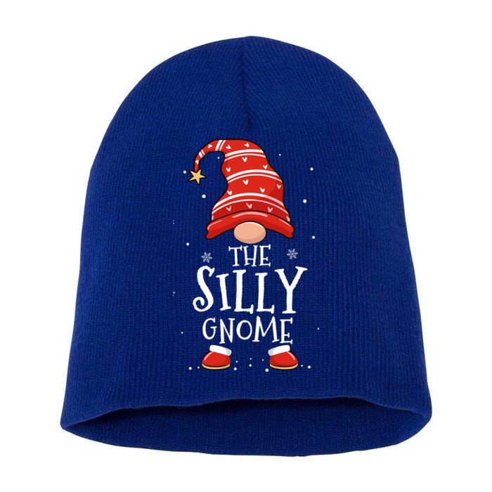 Silly Gnome Xmas Family Matching Funny Christmas Gnomes Gift Short Acrylic Beanie