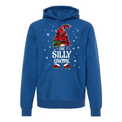 Silly Gnome Xmas Family Matching Plaid Christmas Gnomes Cool Gift Premium Hoodie