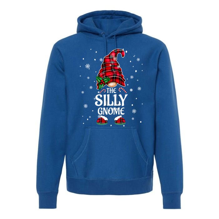 Silly Gnome Xmas Family Matching Plaid Christmas Gnomes Cool Gift Premium Hoodie