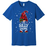 Silly Gnome Xmas Family Matching Plaid Christmas Gnomes Cool Gift Premium T-Shirt