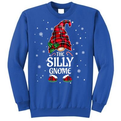 Silly Gnome Xmas Family Matching Plaid Christmas Gnomes Cool Gift Tall Sweatshirt