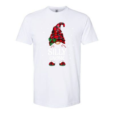 Silly Gnome Xmas Family Matching Plaid Christmas Gnomes Cool Gift Softstyle CVC T-Shirt