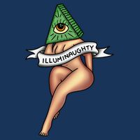 Sexy Girl X Illuminaughty X Illuminati Occult Tattoo Flash Visor