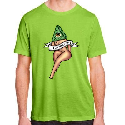 Sexy Girl X Illuminaughty X Illuminati Occult Tattoo Flash Adult ChromaSoft Performance T-Shirt