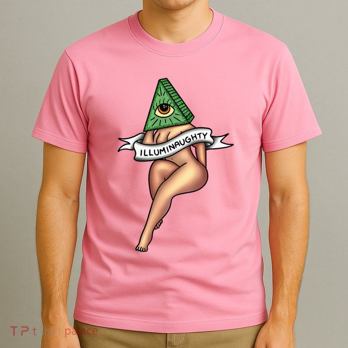 Sexy Girl X Illuminaughty X Illuminati Occult Tattoo Flash T-Shirt