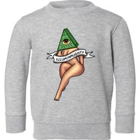 Sexy Girl X Illuminaughty X Illuminati Occult Tattoo Flash Toddler Sweatshirt