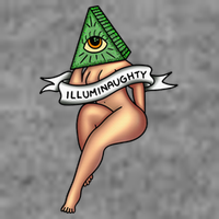 Sexy Girl X Illuminaughty X Illuminati Occult Tattoo Flash Toddler Sweatshirt