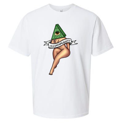 Sexy Girl X Illuminaughty X Illuminati Occult Tattoo Flash Sueded Cloud Jersey T-Shirt