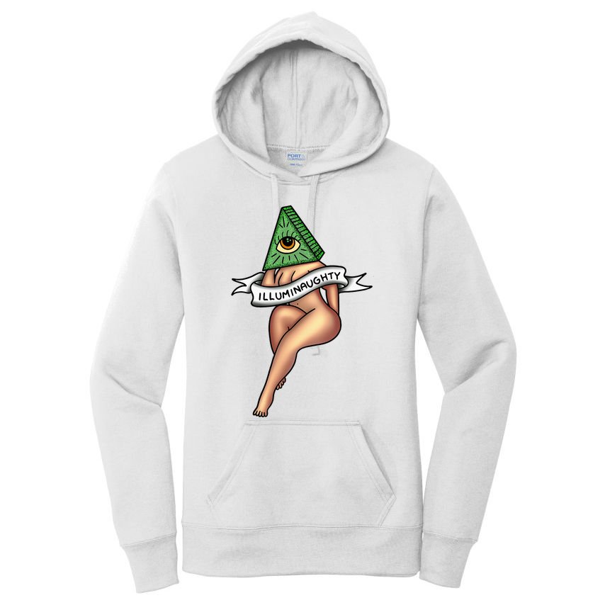 Sexy Girl X Illuminaughty X Illuminati Occult Tattoo Flash Women's Pullover Hoodie