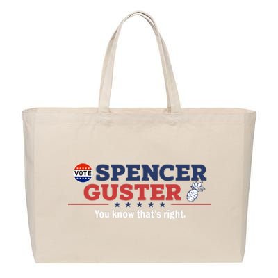 Spencer Guster You Know ThatS Right Cotton Canvas Jumbo Tote