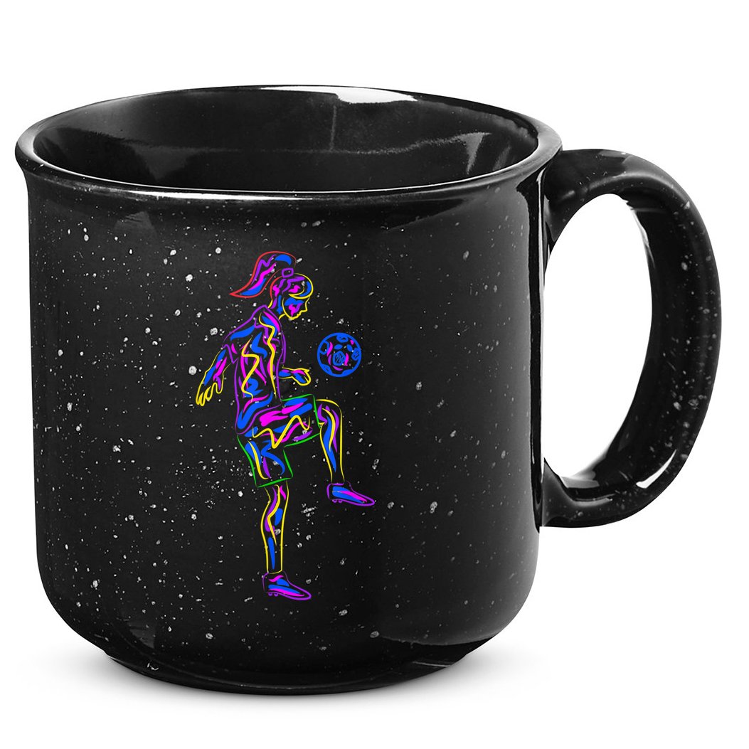 Soccer Girl Youth Women Players TShirt 15oz Campfire Ceramic Mug