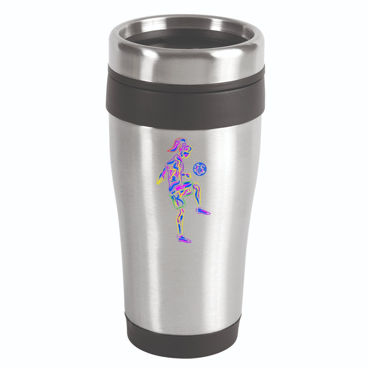 Soccer Girl Youth Women Players TShirt 16oz Travel Tumbler