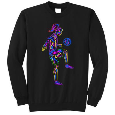 Soccer Girl Youth Women Players TShirt Tall Sweatshirt