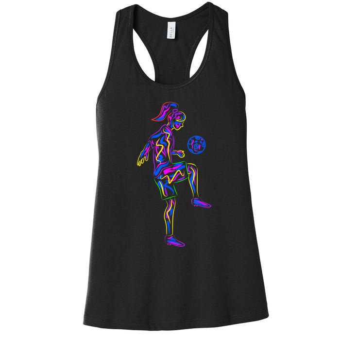 Soccer Girl Youth Women Players TShirt Women's Racerback Tank