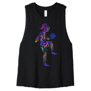 Soccer Girl Youth Women Players TShirt Women's Racerback Cropped Tank