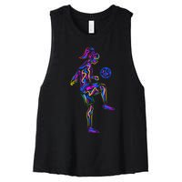 Soccer Girl Youth Women Players TShirt Women's Racerback Cropped Tank