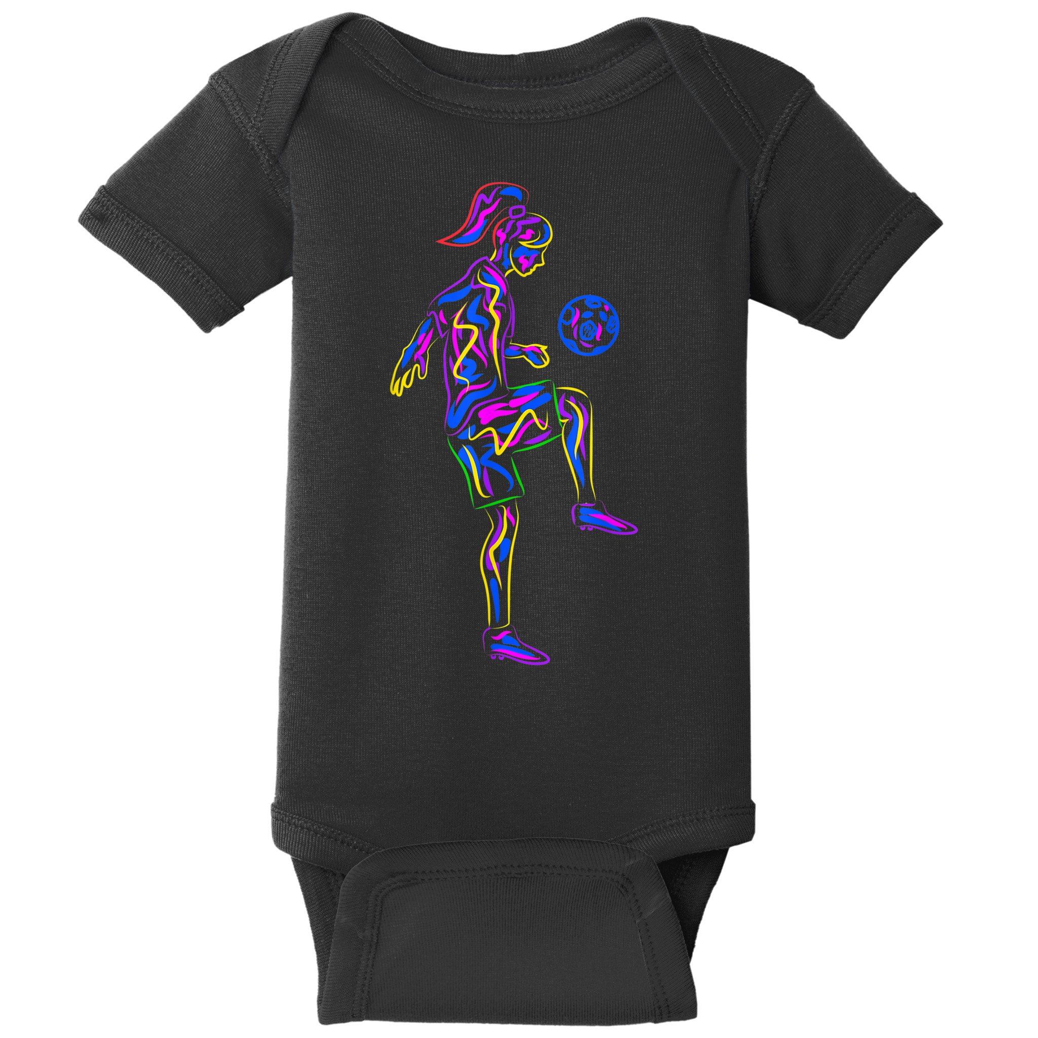 Soccer Girl Youth Women Players TShirt Baby Bodysuit