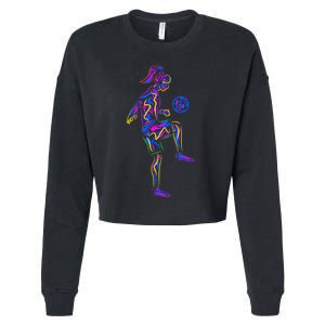 Soccer Girl Youth Women Players TShirt Cropped Pullover Crew