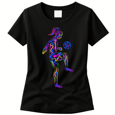Soccer Girl Youth Women Players TShirt Womens T-Shirt