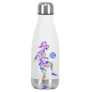 Soccer Girl Youth Women Players TShirt Stainless Steel Insulated Water Bottle