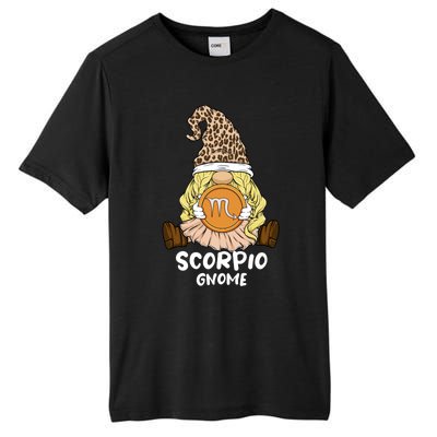 Scorpio Gnome Zodiac Sign Leopard Print Hat Cool Gift Tall Fusion ChromaSoft Performance T-Shirt