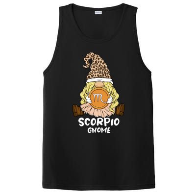 Scorpio Gnome Zodiac Sign Leopard Print Hat Cool Gift PosiCharge Competitor Tank