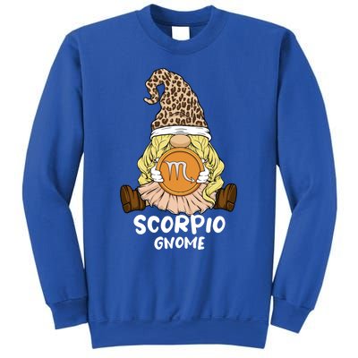 Scorpio Gnome Zodiac Sign Leopard Print Hat Cool Gift Sweatshirt