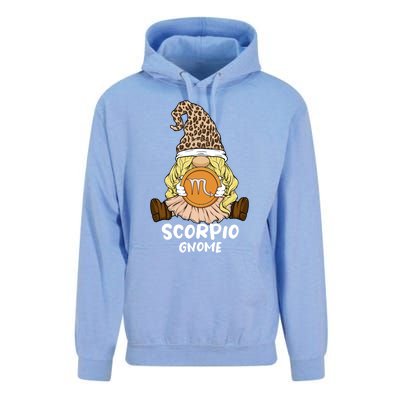 Scorpio Gnome Zodiac Sign Leopard Print Hat Cool Gift Unisex Surf Hoodie